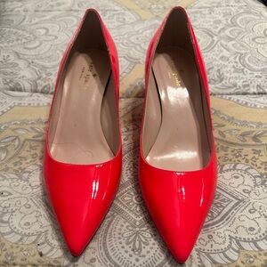 Kate Spade Red Heels Glossy Finish